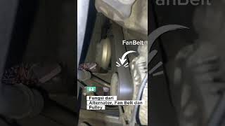 Fungsi Alternator, Fanbelt &amp; Pulley pada Mobil | Wajib Tahu! #shorts