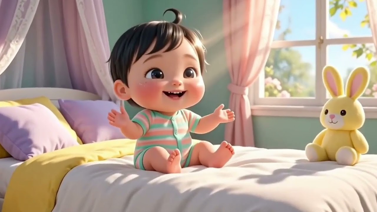 Sleeping Star Good Morning 🌙☀️ | Cute Baby Morning Song | KidsToon TV Rhymes