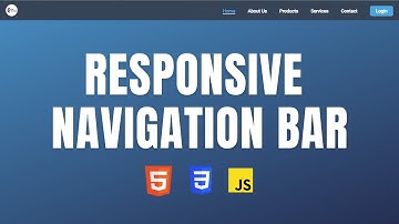 Responsive Navigation Bar Tutorial