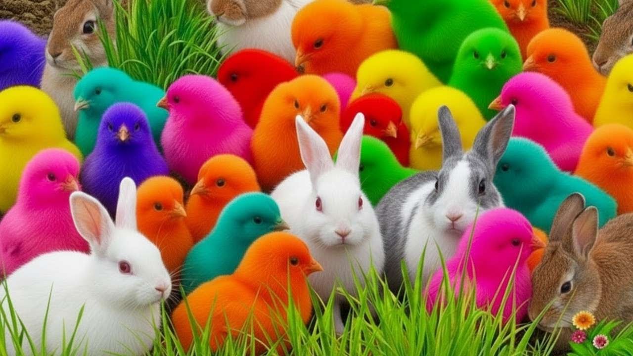 Tangkap Ayam Warna Warni Seru | Ayam Rainbow Terbaru
