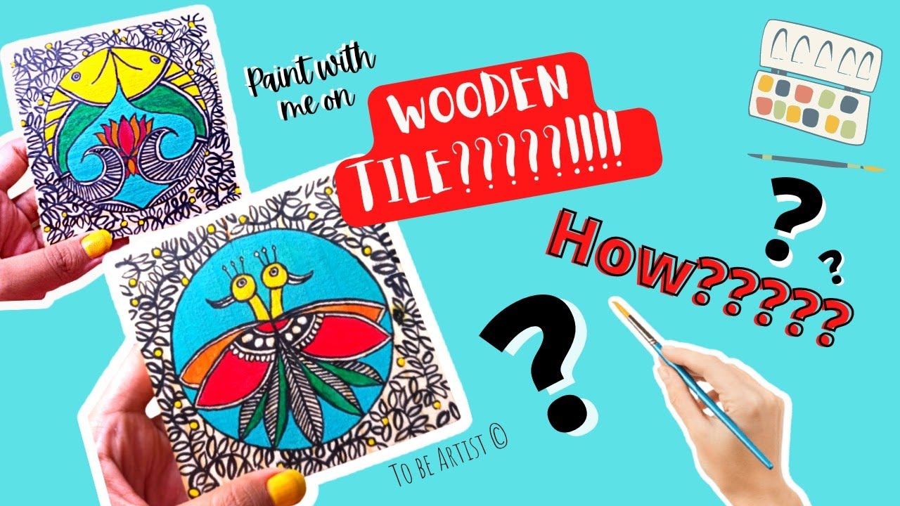 Madhubani Painting on wood / Madhubani on things / madhubani art / To be Artist  #madhubanipainting