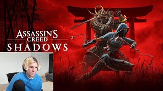 xQc reacts to Assassin's Creed Shadows Official World Premiere Trailer