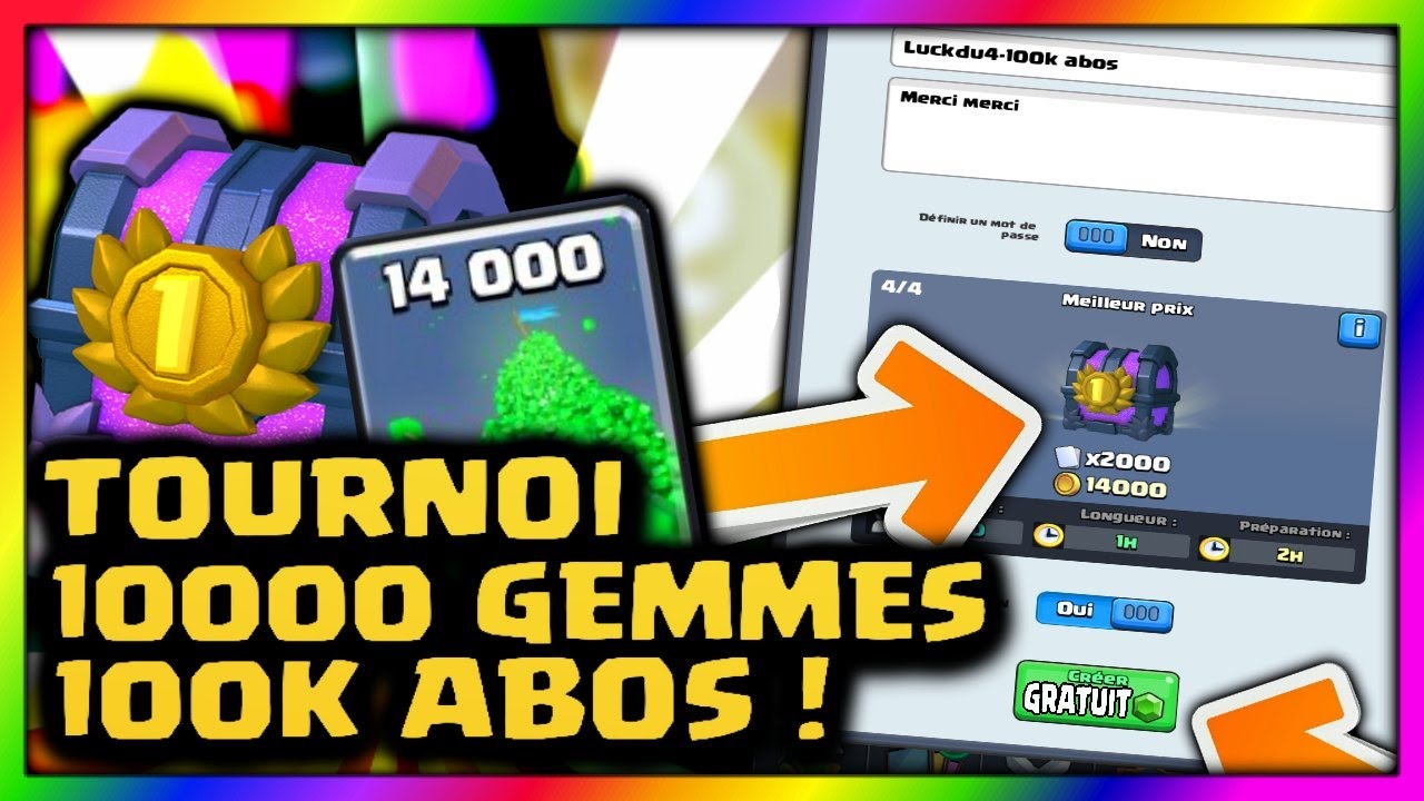 Clashroyalehero.Com Tournoi Clash Royale 100000 Gemmes ... - 