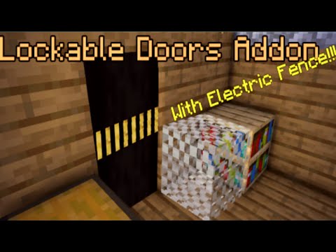 Lockable Doors Addon For Minecraft Pe | Security Mod For Minecraft Pe | Best MCPE Addons | 2021 |