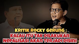 Download Lagu Gawat !! Kritik Rocky Gerung ke Presiden Prabowo: Singgung Kejadian di Nepal MP3