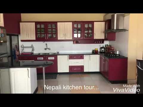 nepali kitchen tour/ simple nepali ktichen.. nepali modular kitchen