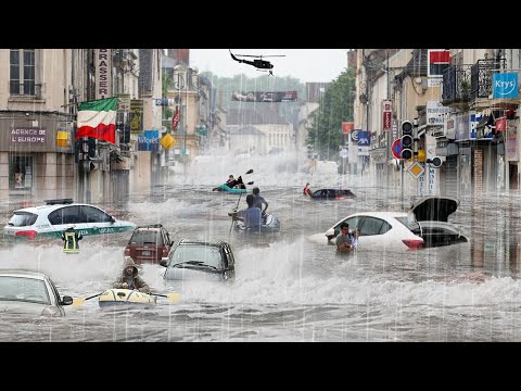 ITALY UNDERWATER! Severe Storm and Seveso River cause flash flooding in milan! italy flooding 2023