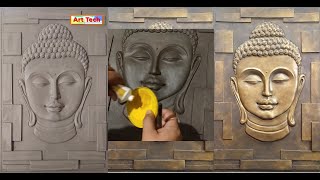 Buddha Wall Art Interior Design Fibergl Moulding Casting Painting Wall Art Art Tech