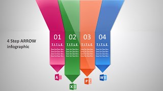 5.Create 4 Step ARROW HEAD VERTICAL infographic|PowerPoint Presentation|Graphic Design|Free Template