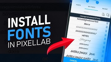 How To Install Custom Fonts In Pixellab - 2020