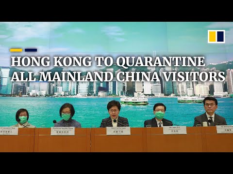 Hong Kong to require visitors from mainland China to enter quarantine amid coronavirus outbreak