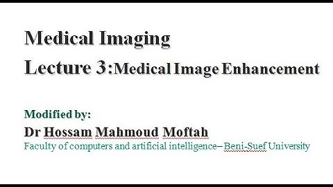 Lecture 3 1 medical image enhancement linear and non linear filters mean Gaussian min max median