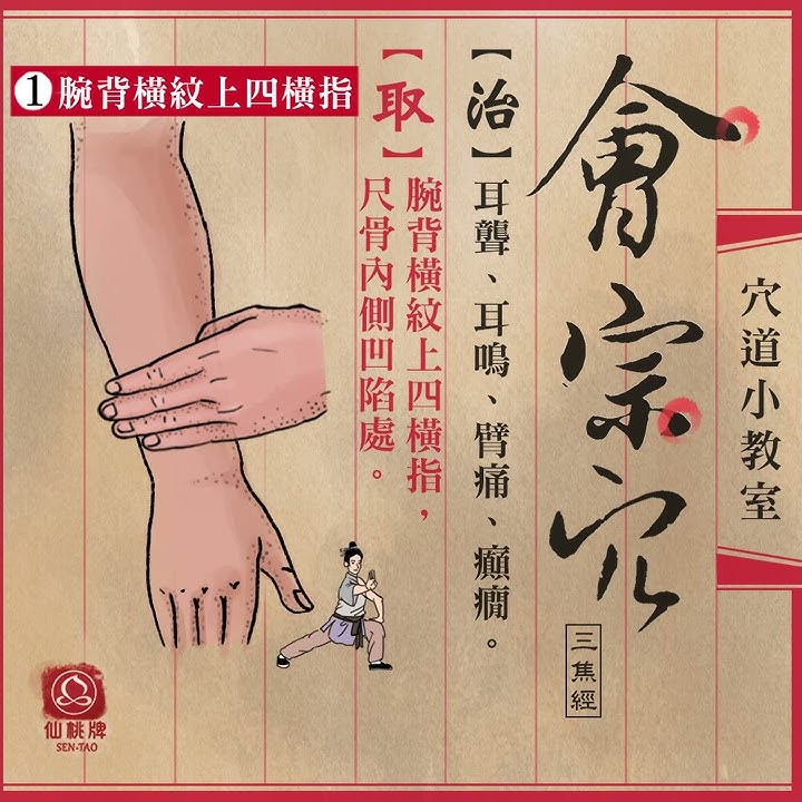 【穴道小教室】治耳鳴的會宗穴