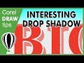 Creating an interesting text drop shadow in CorelDraw