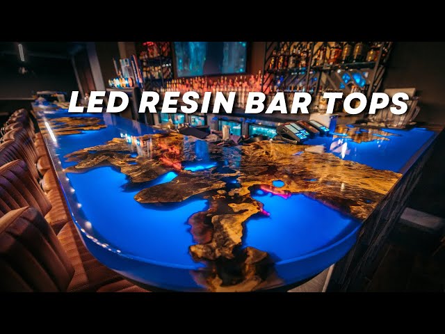 How to Apply Liquid Glass Epoxy on a Bar Top with Amazing Clear Cast Resin