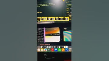 Card Beam Animation #htmlcss #coding #shorts