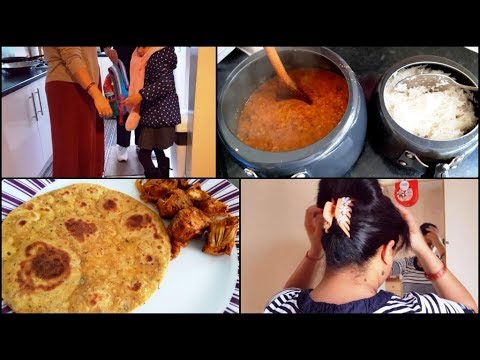 indian-mom-morning-routine(breakfast+lunch)/kid's-school-time/mix-dal,-kathal-&-kasuri-methi-paratha