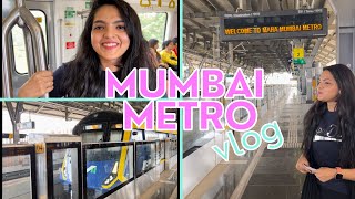 Mumbai metro safar from malad to ghatkopar