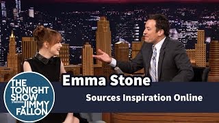 Emma Stone Sources Inspiration Online