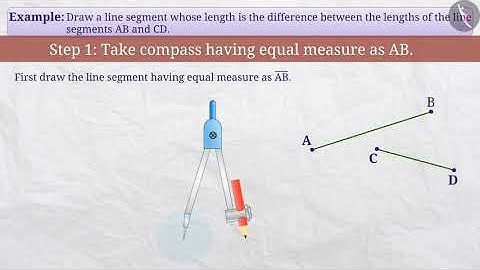 Construction of a line segment | Part 2/3 | English | Class 6