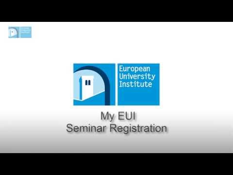 How to enrol to seminars using the my.eui.eu Portal?