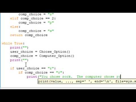 Python Tutorial 9: batu gunting kertas Permainan