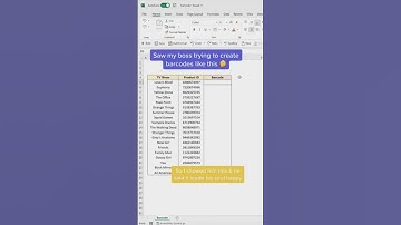 Mastering Barcode Generation . Techniques and tools #exceltips #excelclasses #microsoftoffice excel