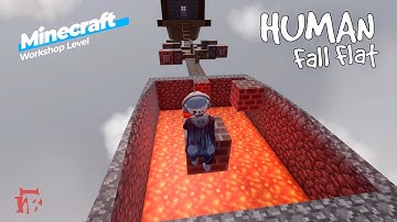 Human Fall Flat - Minecraft Level Walkthrough | Custom Map | Steam Workshop | Full Gameplay