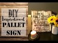 *DIY* Inspirational Pallet Sign