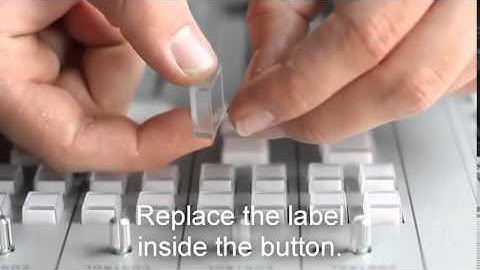 How to change a label in a AXUM Fader panel button prt.2