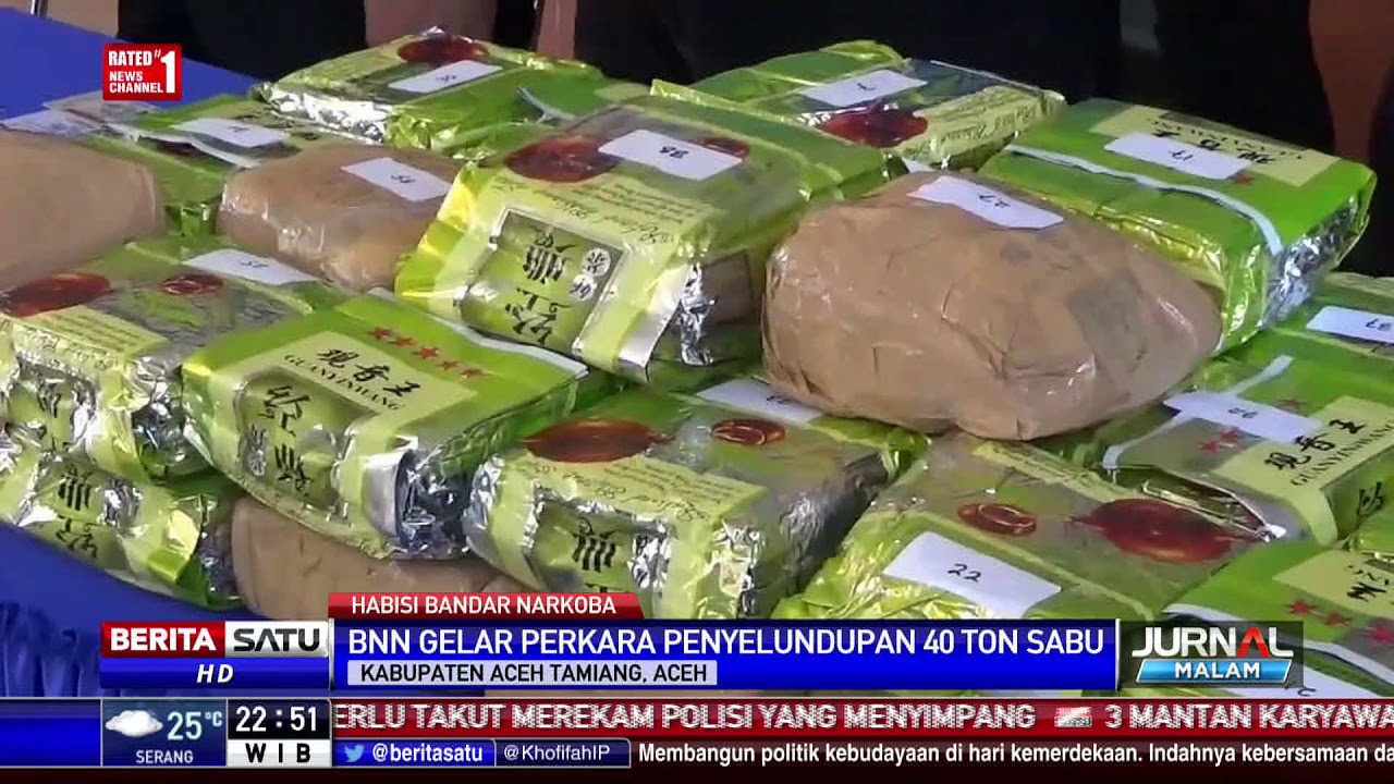 BNN Gagalkan Penyelundupan 40 Kilogram Sabu di Aceh