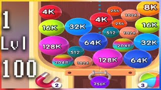 2048 Balls 3D - Gameplay - Levels 1-100 screenshot 5