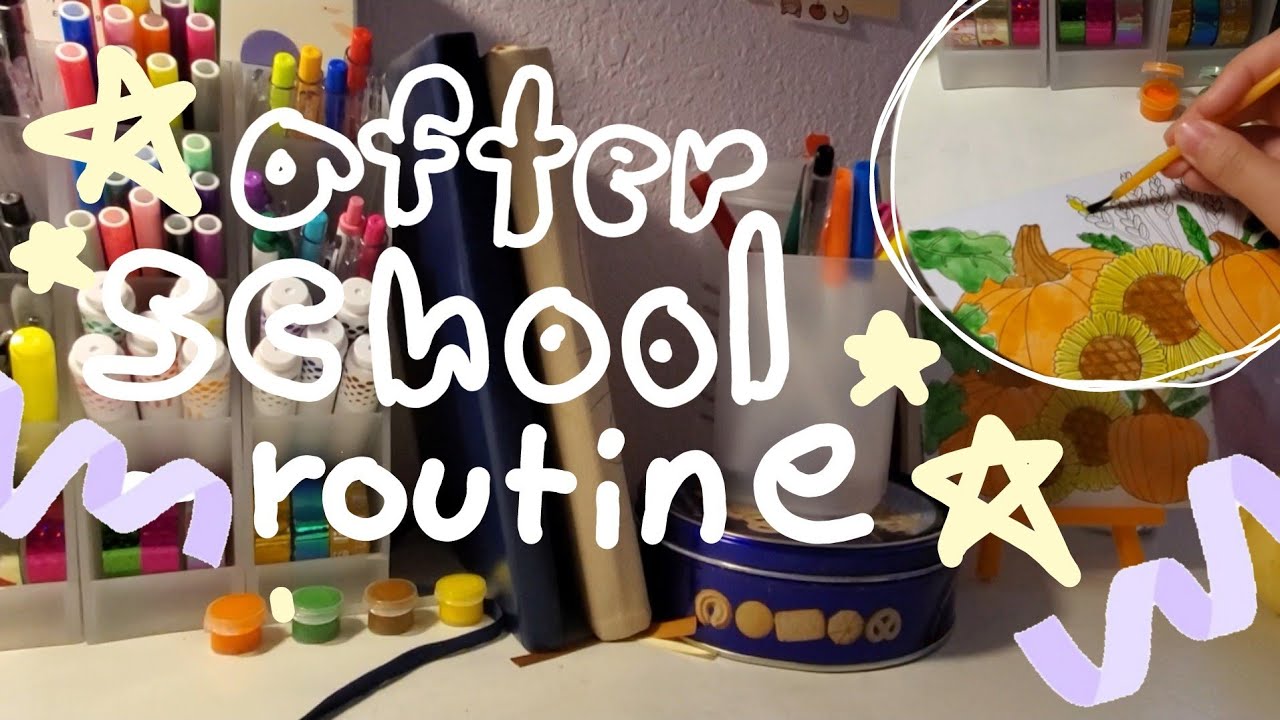 after-school routine (of a boring and bored girl) 🏫
