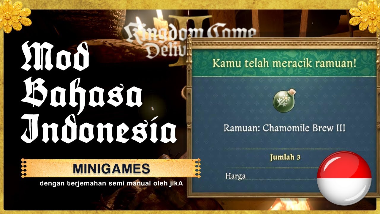 Meracik Ramuan Alkimia Pertama - Kingdom Come Deliverance 2 MOD Bahasa Indonesia (MINIGAMES)