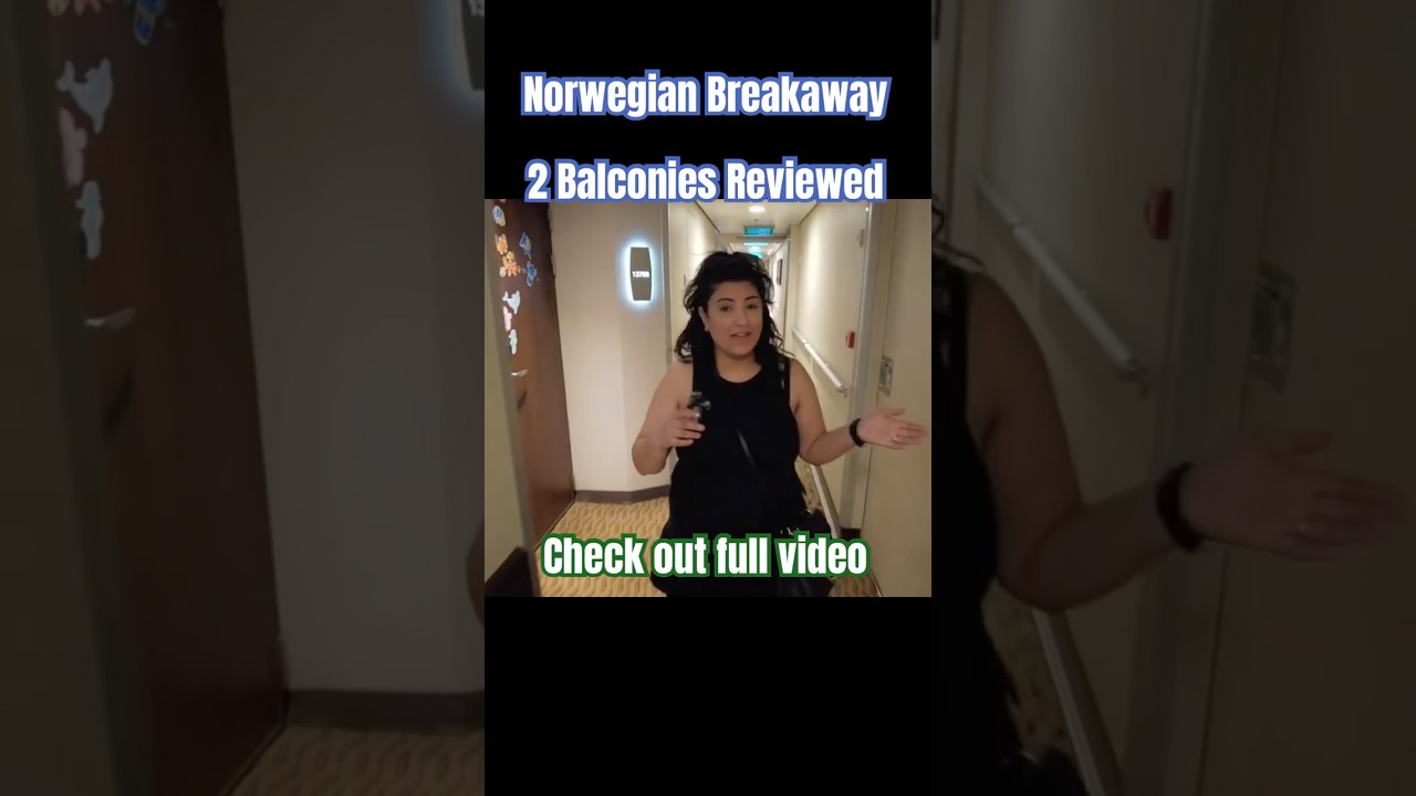 Norwegian Breakaway 2 balcony cabins reviewed #cruisetips #norwegianbreakaway
