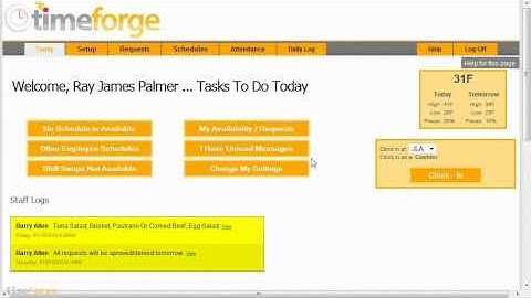 TimeForge University: My TimeForge 301, Timecards and Logs