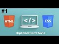 1 html5css3 organisez votre texte