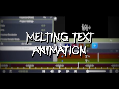 Melting text animation // node video // tutorial