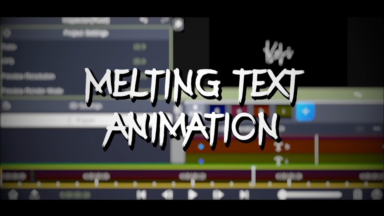 Melting text animation // node video // tutorial - YouTube