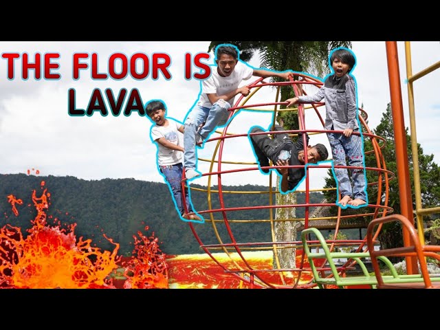 THE FLOOR IS LAVA / AWAS LANTAINYA ADALAH LAHAR! Drama Parodi | Mikael TubeHD class=