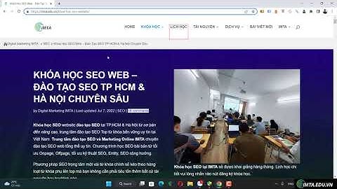 Kiểm Tra webiste đã được index chưa IMTA