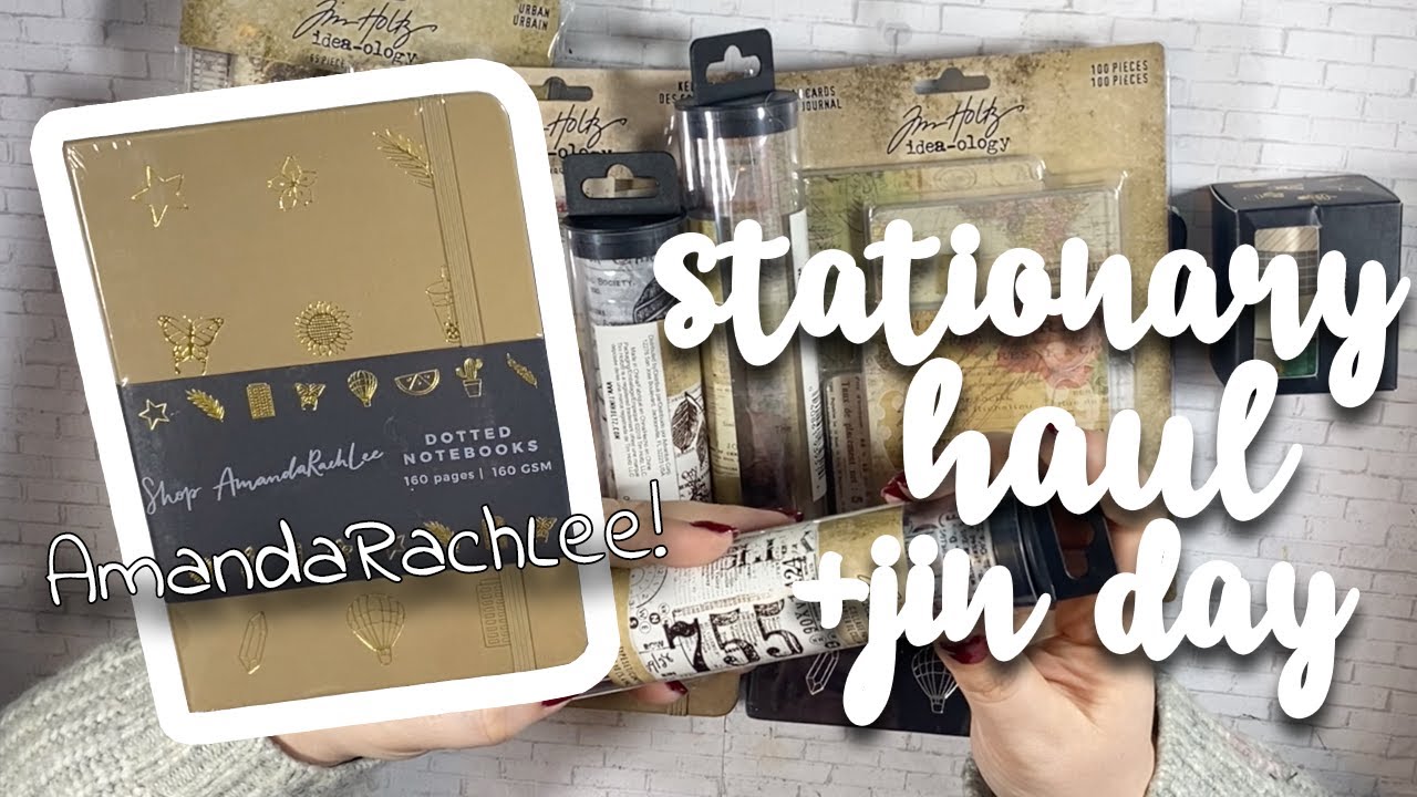 stationary haul! + jin day kpop journal spread