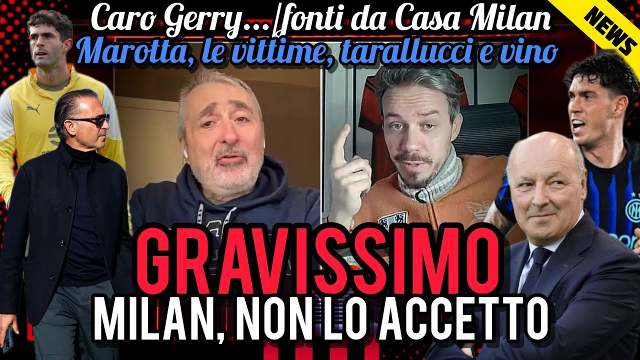 🚨GRAVISSIMO, NESSUNO LO DICE😈LE VITTIME📣FONTI DA CASA MILAN😱HO PAURA😡NON LO ACCETTO PIÙ🤔📌CARO GERRY