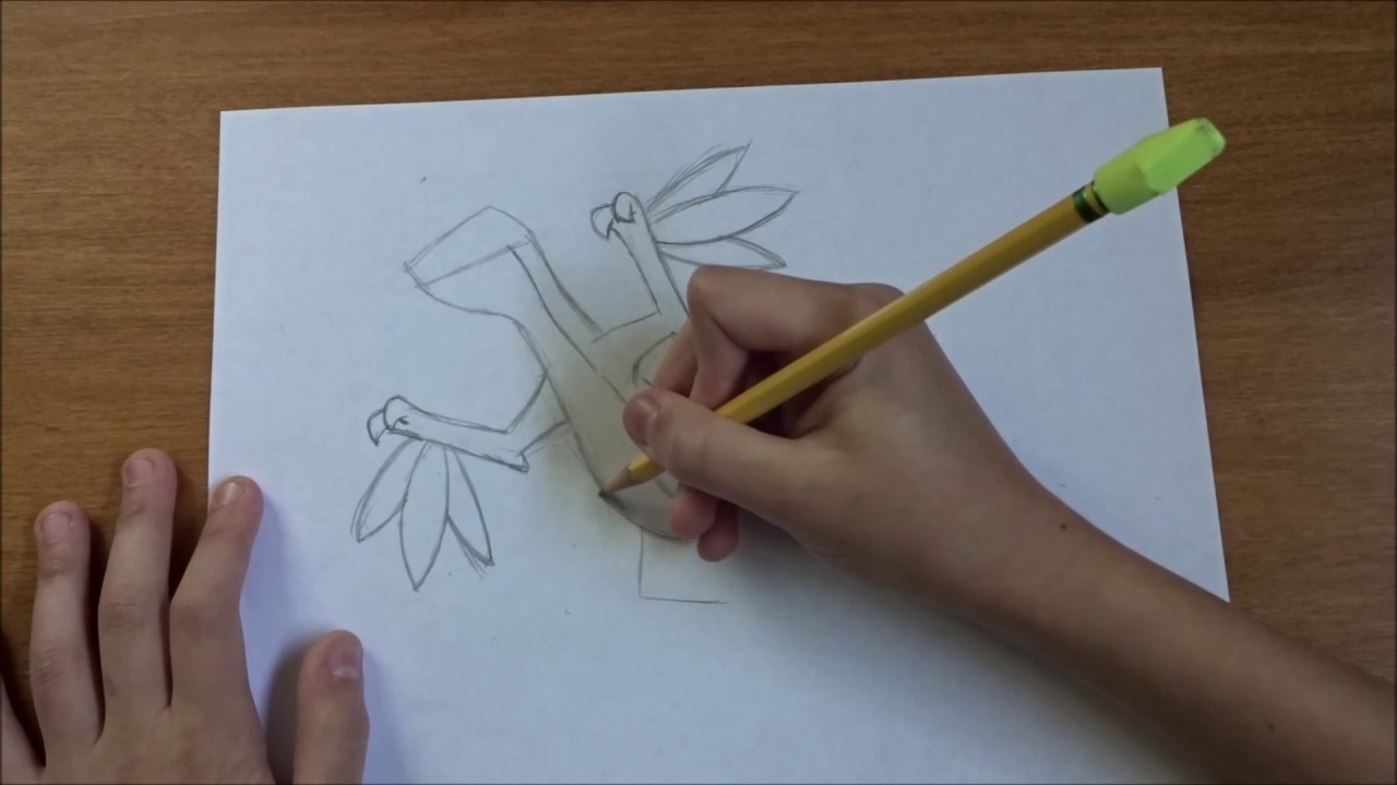 How to draw Grovyle with speed coloring