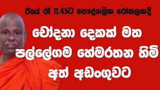 චෝදනා දෙකක් මත පල්ලේගම හේමරතන හිමි අත් අඩංගුවට!