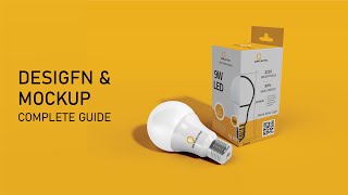 How To Make LED Bulb Box Design in Adobe Illustrator & Adobe Photoshop | Complete Guide