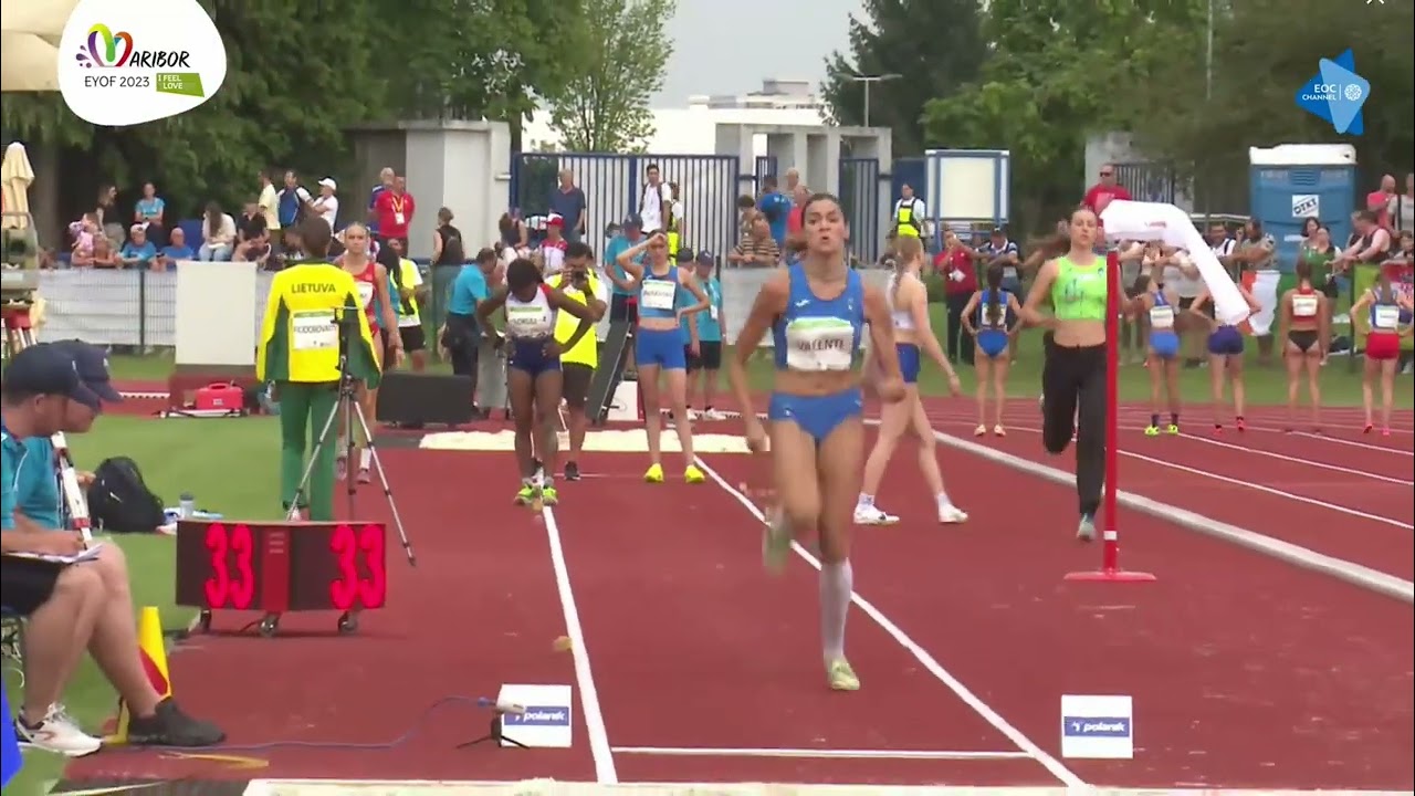 EYOF 2023 Maribor - U18F Long Jump Q (ITA: Elisa Valenti)