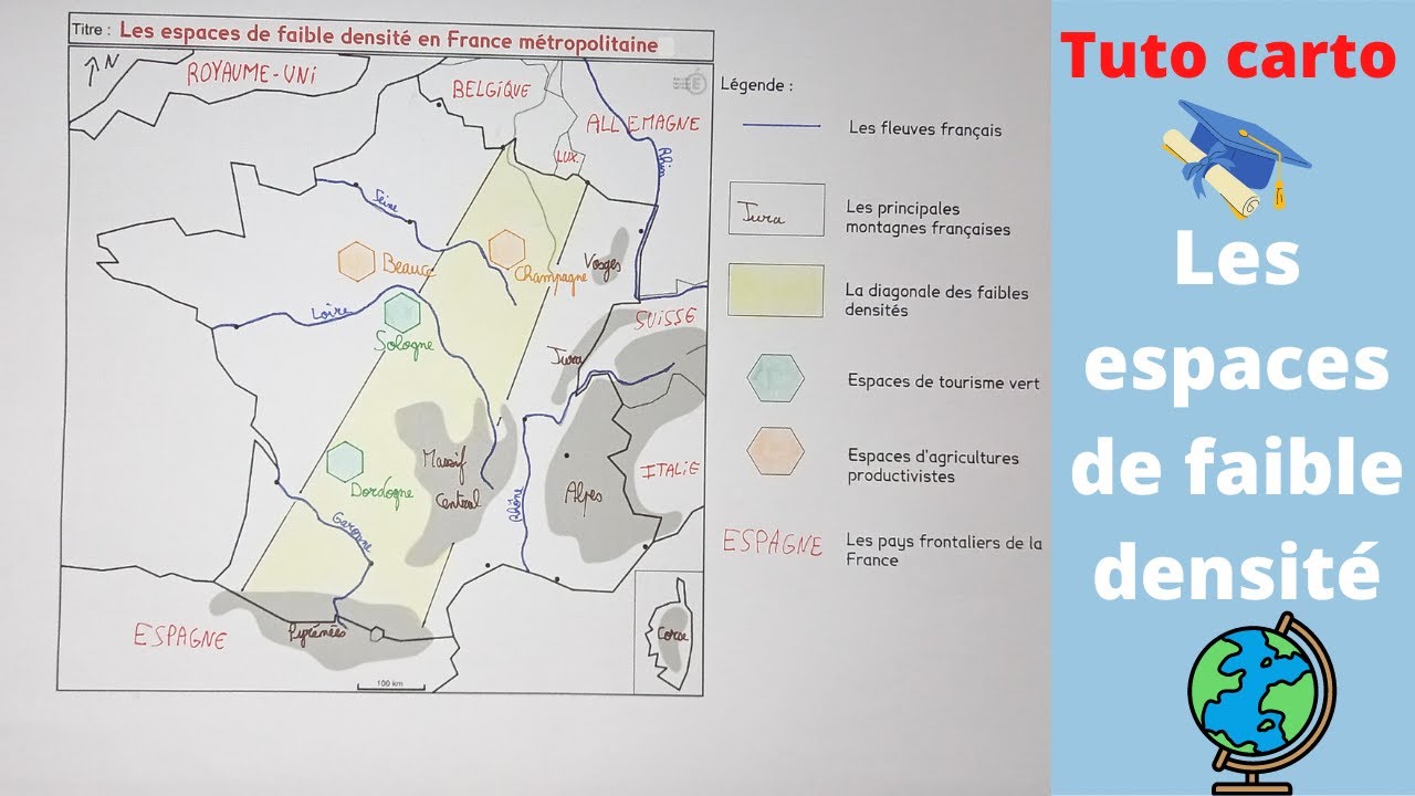 Tuto carto : Les espaces de faible densité [BREVET] - YouTube