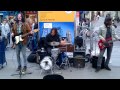 London street band Santos on Mars play 'Whiskey In The Jar' (Thin Lizzy)