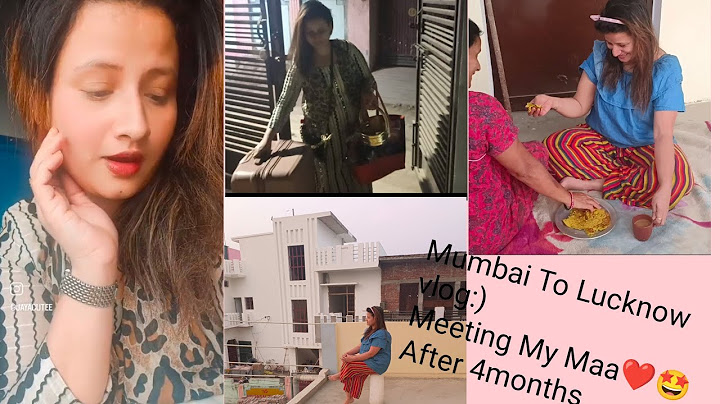 Travel/Vlog/Mumbai To Lucknow/🚊 Meeting My Maa After 4 months ❤️🤩😍😘